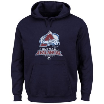 Majestic Men's Colorado Avalanche Big & Tall Critical Victory Pullover Hoodie - - Navy Blue