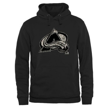 Men's Colorado Avalanche Rink Warrior Pullover Hoodie - Black