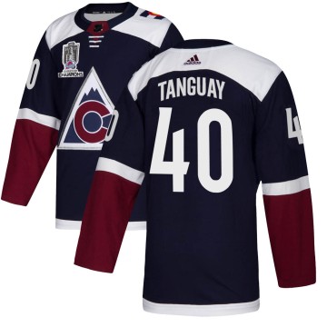 Authentic Adidas Men's Alex Tanguay Colorado Avalanche Alternate 2022 Stanley Cup Champions Jersey - Navy