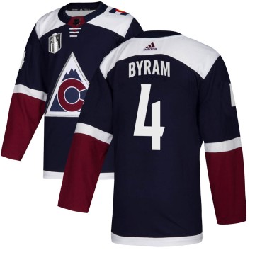 Authentic Adidas Men's Bowen Byram Colorado Avalanche Alternate 2022 Stanley Cup Final Patch Jersey - Navy