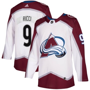 Authentic Adidas Men's Mike Ricci Colorado Avalanche 2020/21 Away Jersey - White