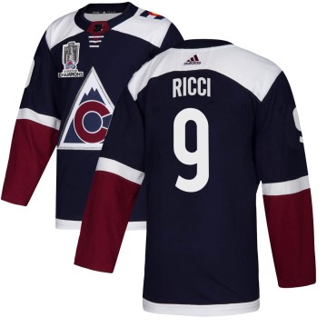 Authentic Adidas Men's Mike Ricci Colorado Avalanche Alternate 2022 Stanley Cup Champions Jersey - Navy