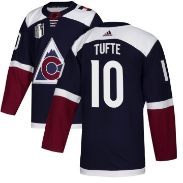 Authentic Adidas Men's Riley Tufte Colorado Avalanche Alternate 2022 Stanley Cup Final Patch Jersey - Navy