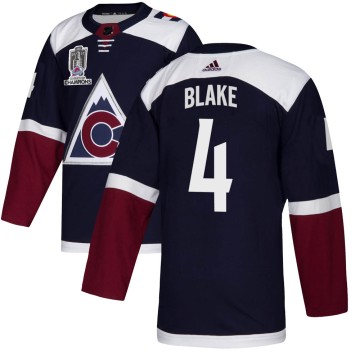 Authentic Adidas Men's Rob Blake Colorado Avalanche Alternate 2022 Stanley Cup Champions Jersey - Navy
