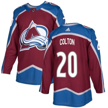 Authentic Adidas Men's Ross Colton Colorado Avalanche Burgundy Home Jersey -