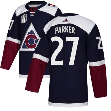 Authentic Adidas Men's Scott Parker Colorado Avalanche Alternate 2022 Stanley Cup Final Patch Jersey - Navy