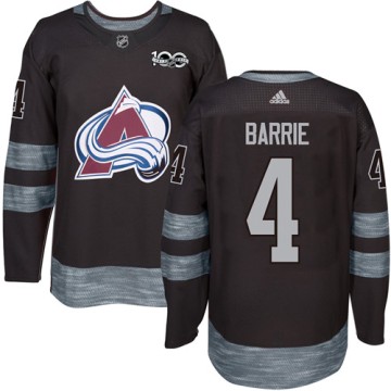 Authentic Adidas Men's Tyson Barrie Colorado Avalanche 1917-2017 100th Anniversary Jersey - Black