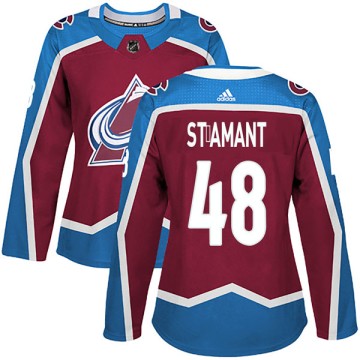 Authentic Adidas Women's Shawn St-Amant Colorado Avalanche Burgundy Home Jersey -