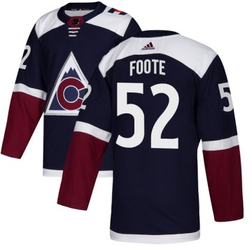 Authentic Adidas Youth Adam Foote Colorado Avalanche Alternate Jersey - Navy