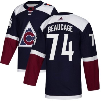 Authentic Adidas Youth Alex Beaucage Colorado Avalanche Alternate Jersey - Navy