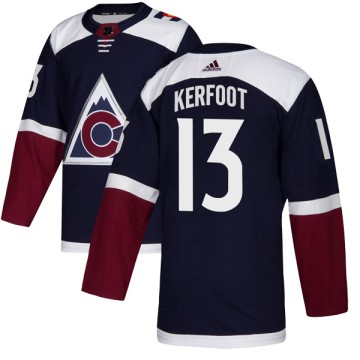 Authentic Adidas Youth Alexander Kerfoot Colorado Avalanche Alternate Jersey - Navy
