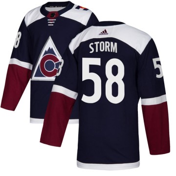 Authentic Adidas Youth Ben Storm Colorado Avalanche Alternate Jersey - Navy