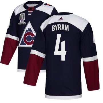 Authentic Adidas Youth Bowen Byram Colorado Avalanche Alternate 2022 Stanley Cup Champions Jersey - Navy