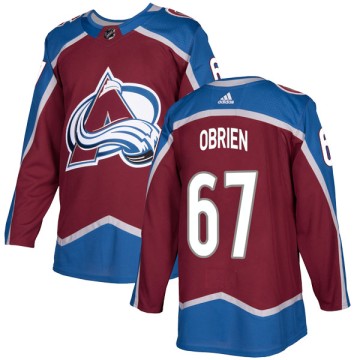 Authentic Adidas Youth Brogan Obrien Colorado Avalanche Burgundy Home Jersey -