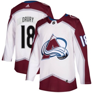 Authentic Adidas Youth Chris Drury Colorado Avalanche 2020/21 Away Jersey - White