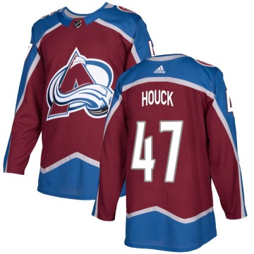 Authentic Adidas Youth Jackson Houck Colorado Avalanche Burgundy Home Jersey -