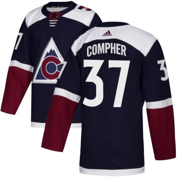 Authentic Adidas Youth J.t. Compher Colorado Avalanche J.T. Compher Alternate Jersey - Navy
