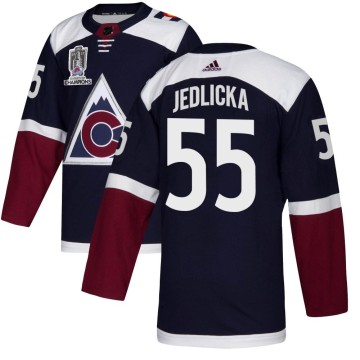 Authentic Adidas Youth Maros Jedlicka Colorado Avalanche Alternate 2022 Stanley Cup Champions Jersey - Navy