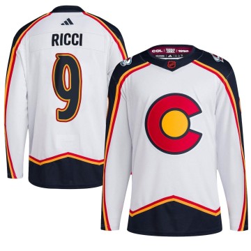 Authentic Adidas Youth Mike Ricci Colorado Avalanche Reverse Retro 2.0 Jersey - White