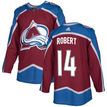 Authentic Adidas Youth Rene Robert Colorado Avalanche Burgundy Home Jersey - Red