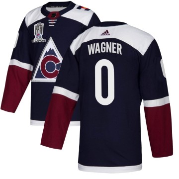 Authentic Adidas Youth Ryan Wagner Colorado Avalanche Alternate 2022 Stanley Cup Champions Jersey - Navy
