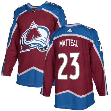 Authentic Adidas Youth Stefan Matteau Colorado Avalanche Burgundy Home Jersey -
