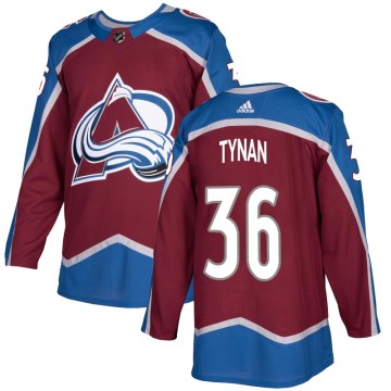 Authentic Adidas Youth T.J. Tynan Colorado Avalanche Burgundy Home Jersey -
