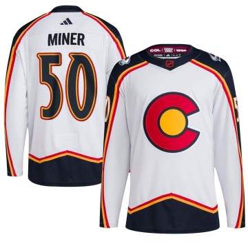 Authentic Adidas Youth Trent Miner Colorado Avalanche Reverse Retro 2.0 Jersey - White