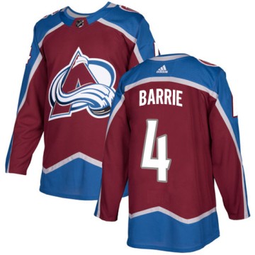 Authentic Adidas Youth Tyson Barrie Colorado Avalanche Burgundy Home Jersey - Red
