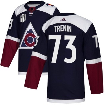 Authentic Adidas Youth Yakov Trenin Colorado Avalanche Alternate 2022 Stanley Cup Final Patch Jersey - Navy
