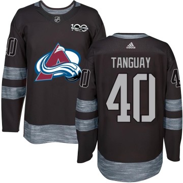 Authentic Youth Alex Tanguay Colorado Avalanche 1917-2017 100th Anniversary Jersey - Black