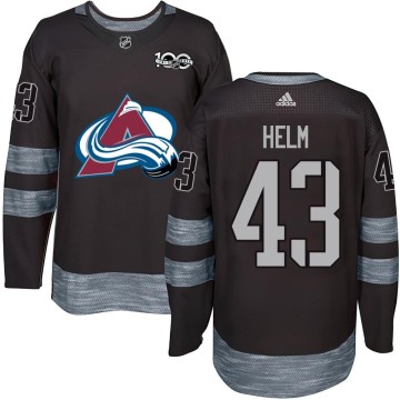 Authentic Youth Darren Helm Colorado Avalanche 1917-2017 100th Anniversary Jersey - Black