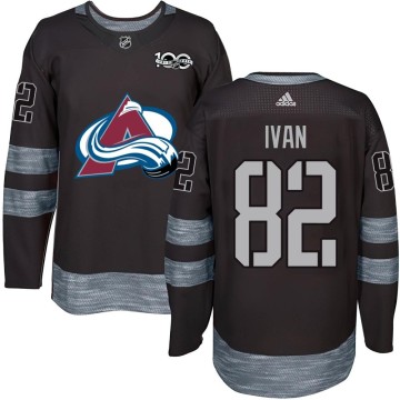 Authentic Youth Ivan Ivan Colorado Avalanche 1917-2017 100th Anniversary Jersey - Black