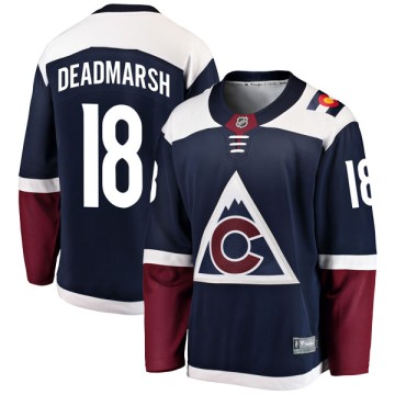 Breakaway Fanatics Branded Men's Adam Deadmarsh Colorado Avalanche Alternate Jersey - Navy