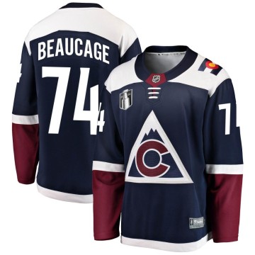 Breakaway Fanatics Branded Men's Alex Beaucage Colorado Avalanche Alternate 2022 Stanley Cup Final Patch Jersey - Navy
