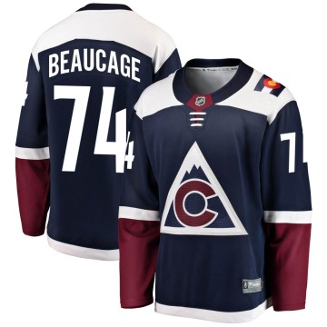 Breakaway Fanatics Branded Men's Alex Beaucage Colorado Avalanche Alternate Jersey - Navy