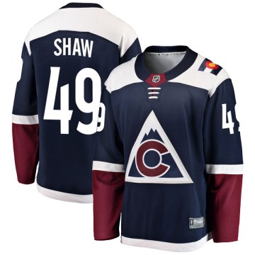 Breakaway Fanatics Branded Men's Brady Shaw Colorado Avalanche Alternate Jersey - Navy