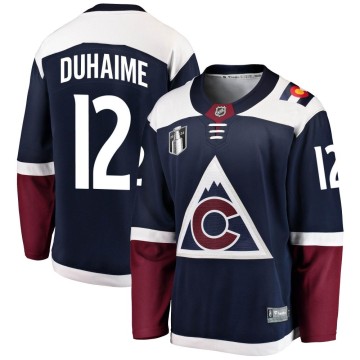 Breakaway Fanatics Branded Men's Brandon Duhaime Colorado Avalanche Alternate 2022 Stanley Cup Final Patch Jersey - Navy