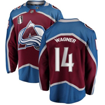Breakaway Fanatics Branded Men's Chris Wagner Colorado Avalanche Maroon Home 2022 Stanley Cup Final Patch Jersey -
