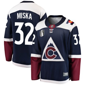 Breakaway Fanatics Branded Men's Hunter Miska Colorado Avalanche Alternate 2022 Stanley Cup Final Patch Jersey - Navy