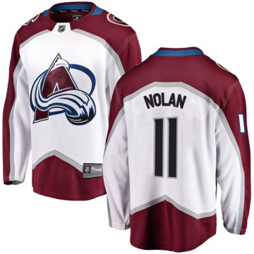 Breakaway Fanatics Branded Men's Owen Nolan Colorado Avalanche Away Jersey - White