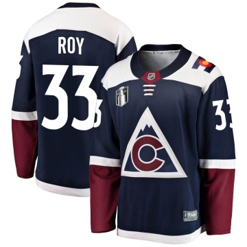 Breakaway Fanatics Branded Men's Patrick Roy Colorado Avalanche Alternate 2022 Stanley Cup Final Patch Jersey - Navy