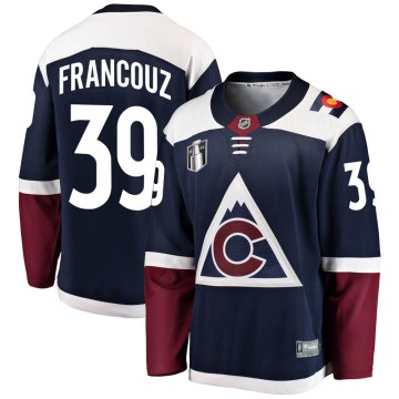Breakaway Fanatics Branded Men's Pavel Francouz Colorado Avalanche Alternate 2022 Stanley Cup Final Patch Jersey - Navy