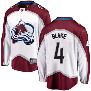 Breakaway Fanatics Branded Men's Rob Blake Colorado Avalanche Away Jersey - White