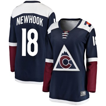 Breakaway Fanatics Branded Women's Alex Newhook Colorado Avalanche Alternate Jersey - Navy