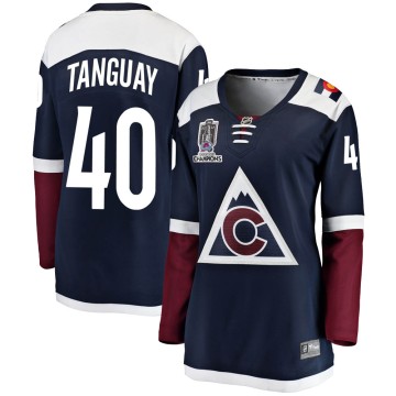 Breakaway Fanatics Branded Women's Alex Tanguay Colorado Avalanche Alternate 2022 Stanley Cup Champions Jersey - Navy