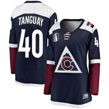 Breakaway Fanatics Branded Women's Alex Tanguay Colorado Avalanche Alternate 2022 Stanley Cup Final Patch Jersey - Navy