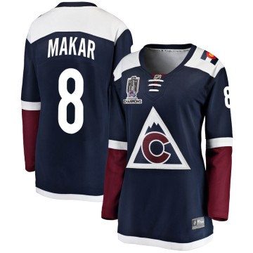 Breakaway Fanatics Branded Women's Cale Makar Colorado Avalanche Alternate 2022 Stanley Cup Champions Jersey - Navy