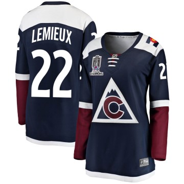 Breakaway Fanatics Branded Women's Claude Lemieux Colorado Avalanche Alternate 2022 Stanley Cup Champions Jersey - Navy