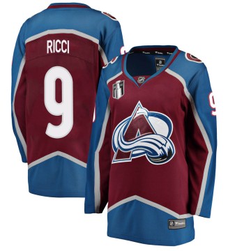 Breakaway Fanatics Branded Women's Mike Ricci Colorado Avalanche Maroon Home 2022 Stanley Cup Final Patch Jersey -